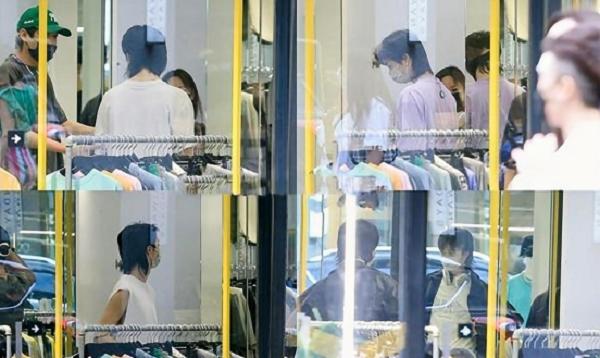 伊能静儿子现身台北买女装，兰花指太抢眼，街边抽烟熟练像他爸(图2)