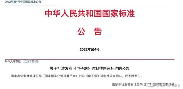 电子烟国家标准来了！下月起实施(图2)