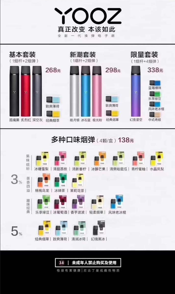 yooz电子烟为什么冒绿光(图1)