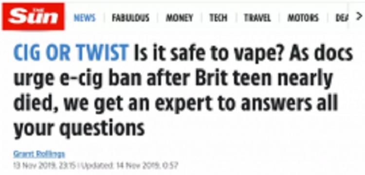 电子烟悦刻电子烟安详吗？英国专家这样说！